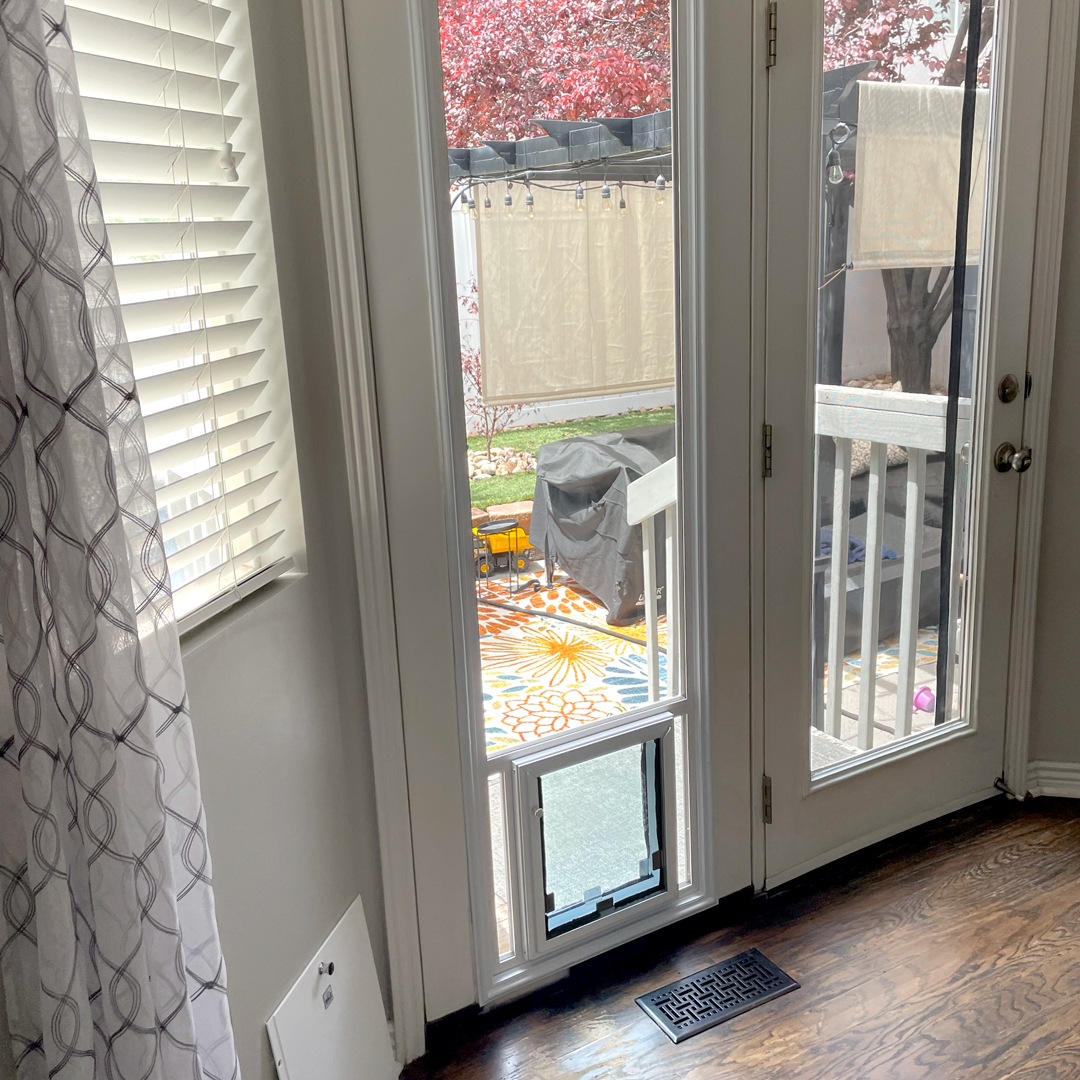 French Door With Hale Pet Door