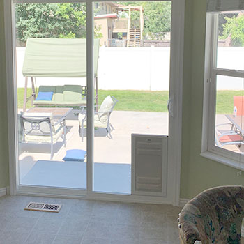 Sliding Glass Door With Endura Flap Pet Door