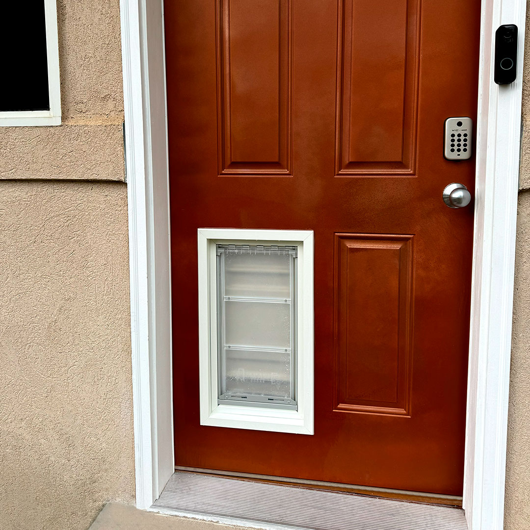 Standard Door With Endura Flap Pet Door