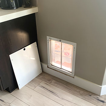 Wall Installation With PlexiDor Pet Door