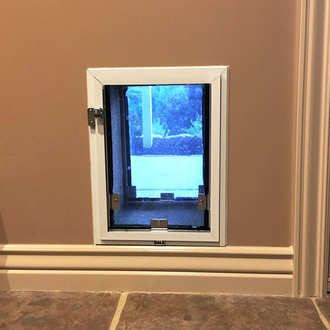 Wall Installation With Hale Pet Door